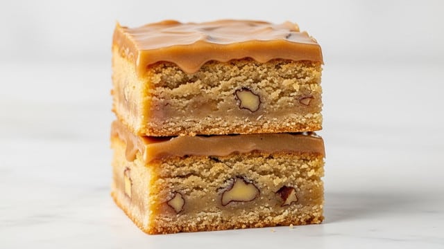 Irresistible Maple Glazed Apple Blondies Recipe