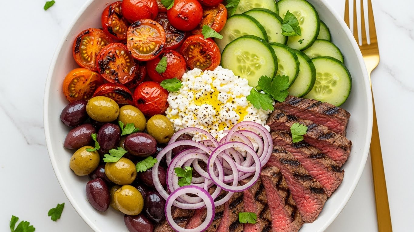 Mediterranean Steak Bowl Recipe
