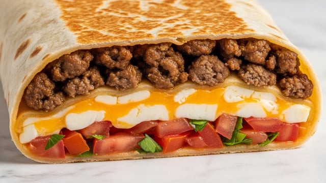 Beefy Melt Burrito Recipe