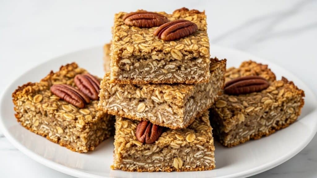 Baked Banana Oatmeal Bars Recipe