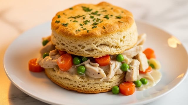 Red Lobster-Style Biscuit Chicken Pot Pie Recipe