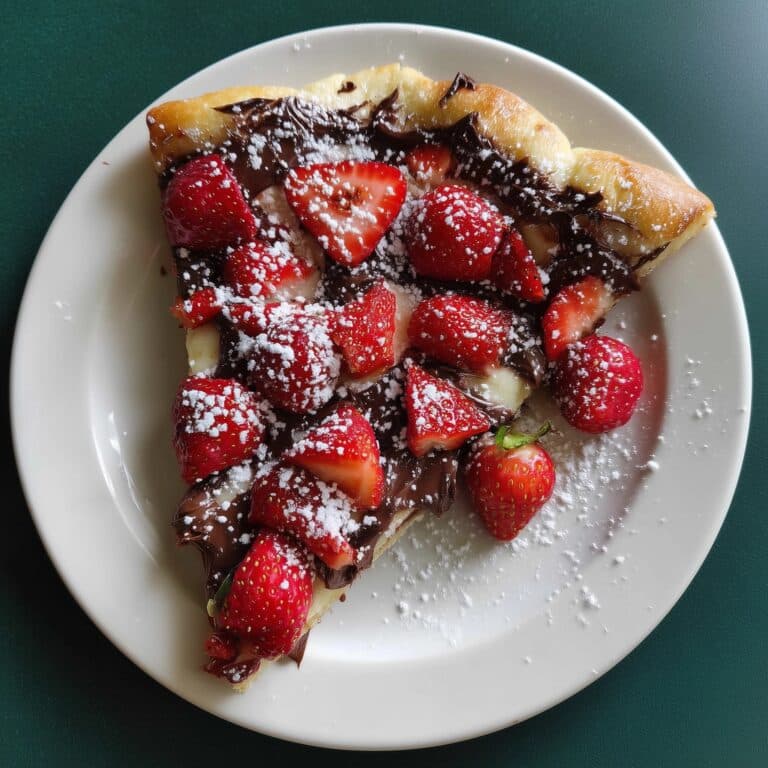 Chocolate Nutella Pizza with Marshmallows, M&M’s, and Pretzels Recipe