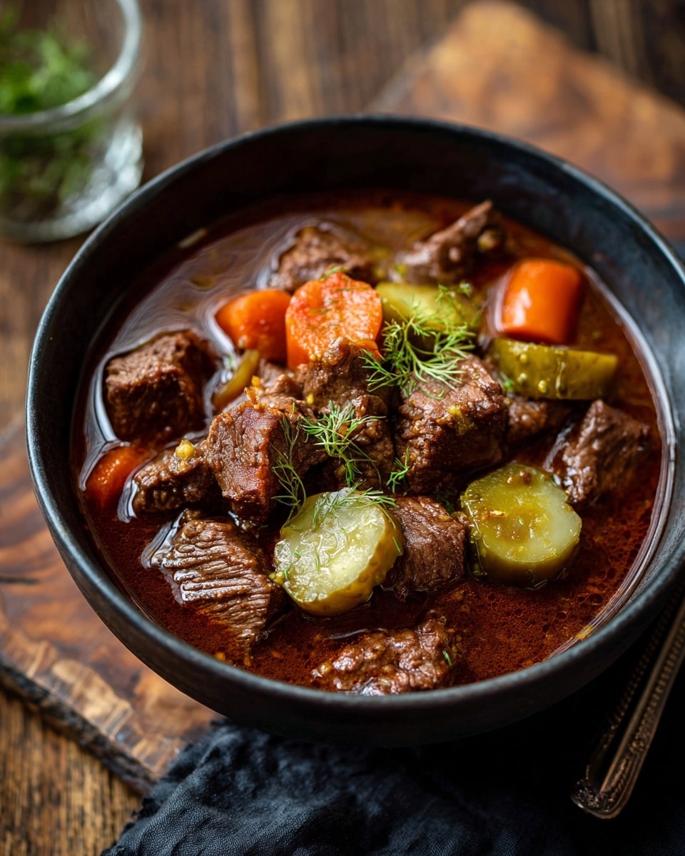 Homemade Slow Cooker Beef & Barley Soup Recipe - Recipe Image