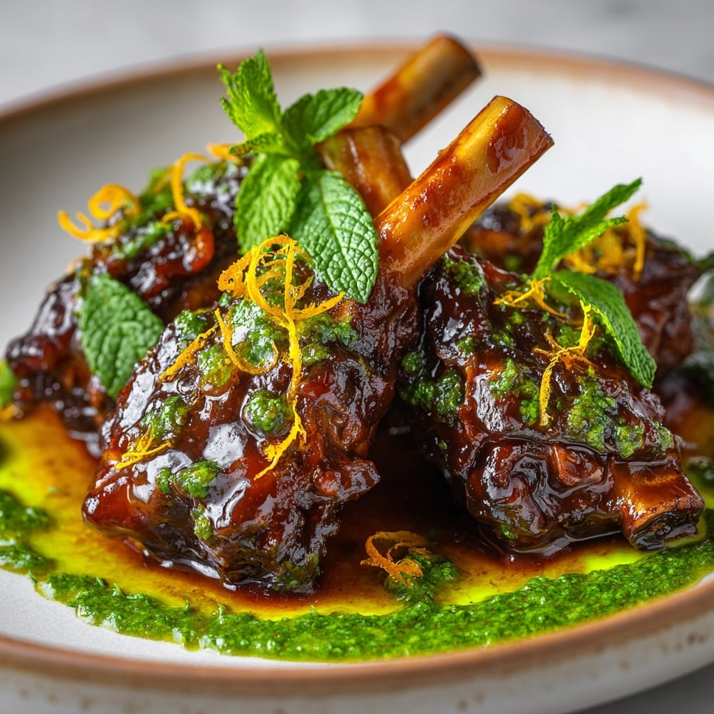 BBQ Gochujang Lamb Cutlets with Toasted Green Bean & Sesame Salad Recipe - Recipe Image