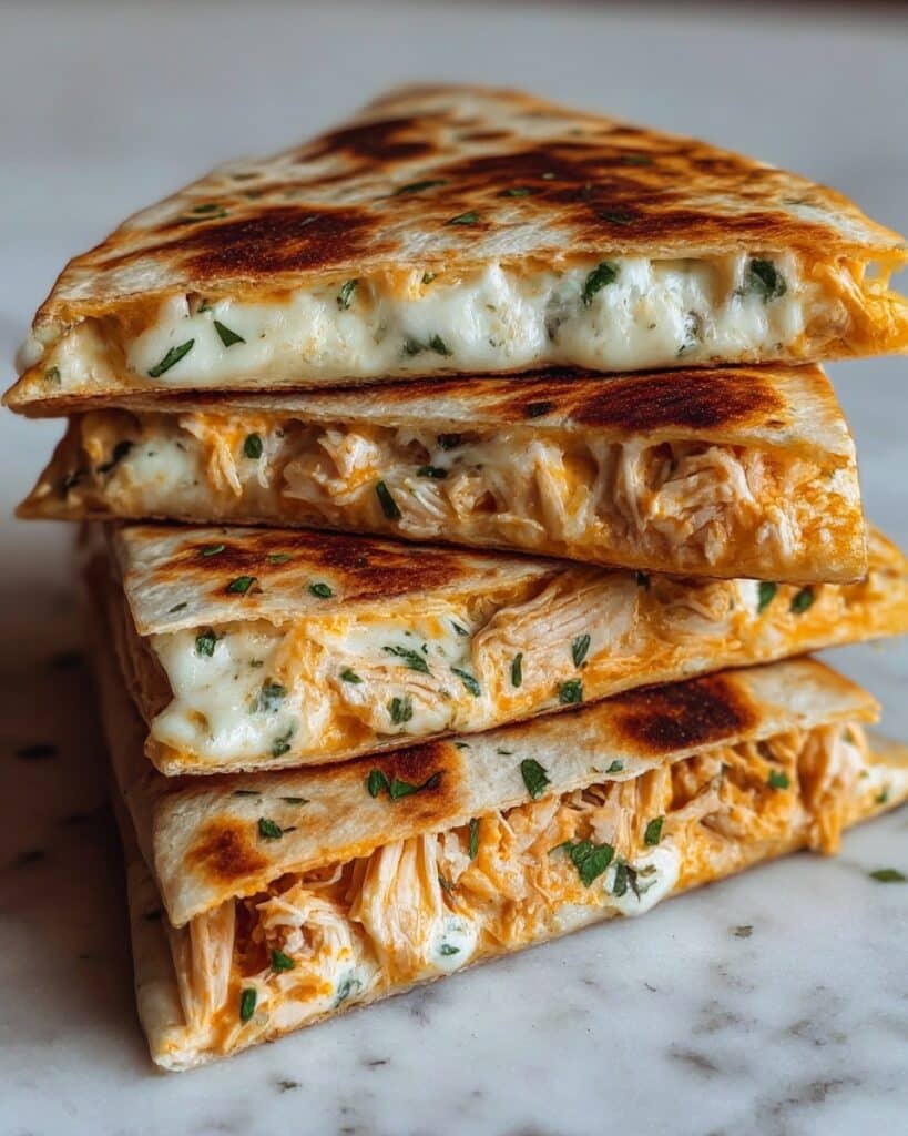 High Protein Chicken Ranch Quesadilla: Crispy, Creamy, Low Carb Recipe