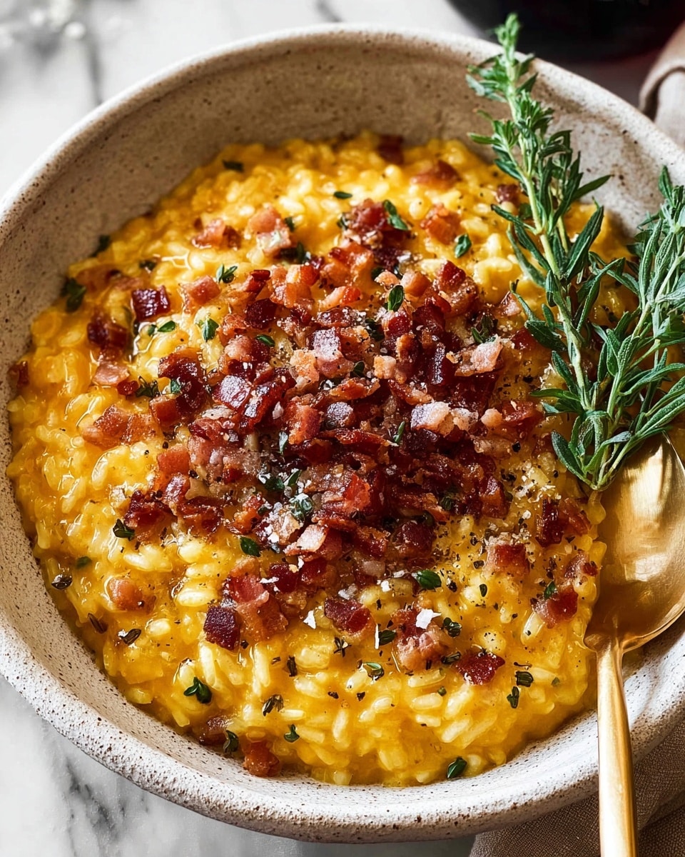 Pumpkin Bacon Parmesan Risotto Recipe - Recipe Image
