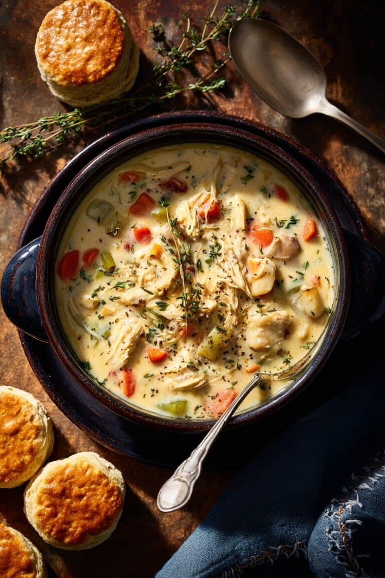 Skillet Puff Pastry Chicken Pot Pie Recipe