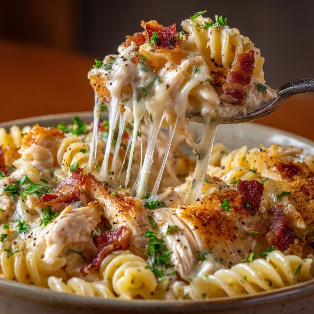 Creamy Bacon Cheddar Ranch Pasta Salad Recipe - Recipe Image