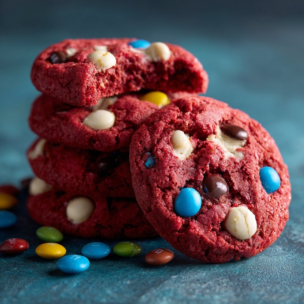 Red Velvet M&M Cake Mix Cookies Recipe