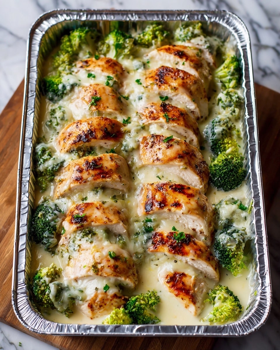 4-Ingredient Cheesy Broccoli and Chicken Bake in Foil Recipe - Recipe Image