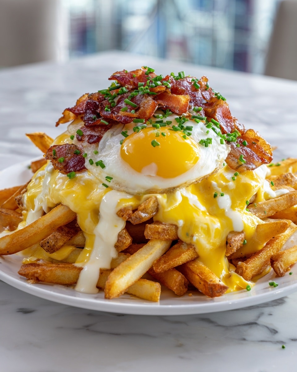 Ultimate Breakfast Poutine with Creamy Hollandaise Sauce Recipe - Recipe Image