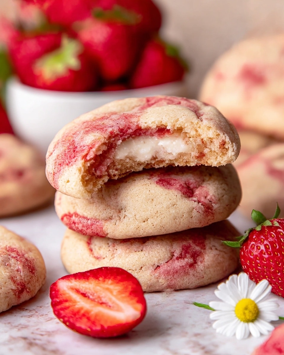 Raspberry Cookies with Fresh Raspberry Syrup Recipe