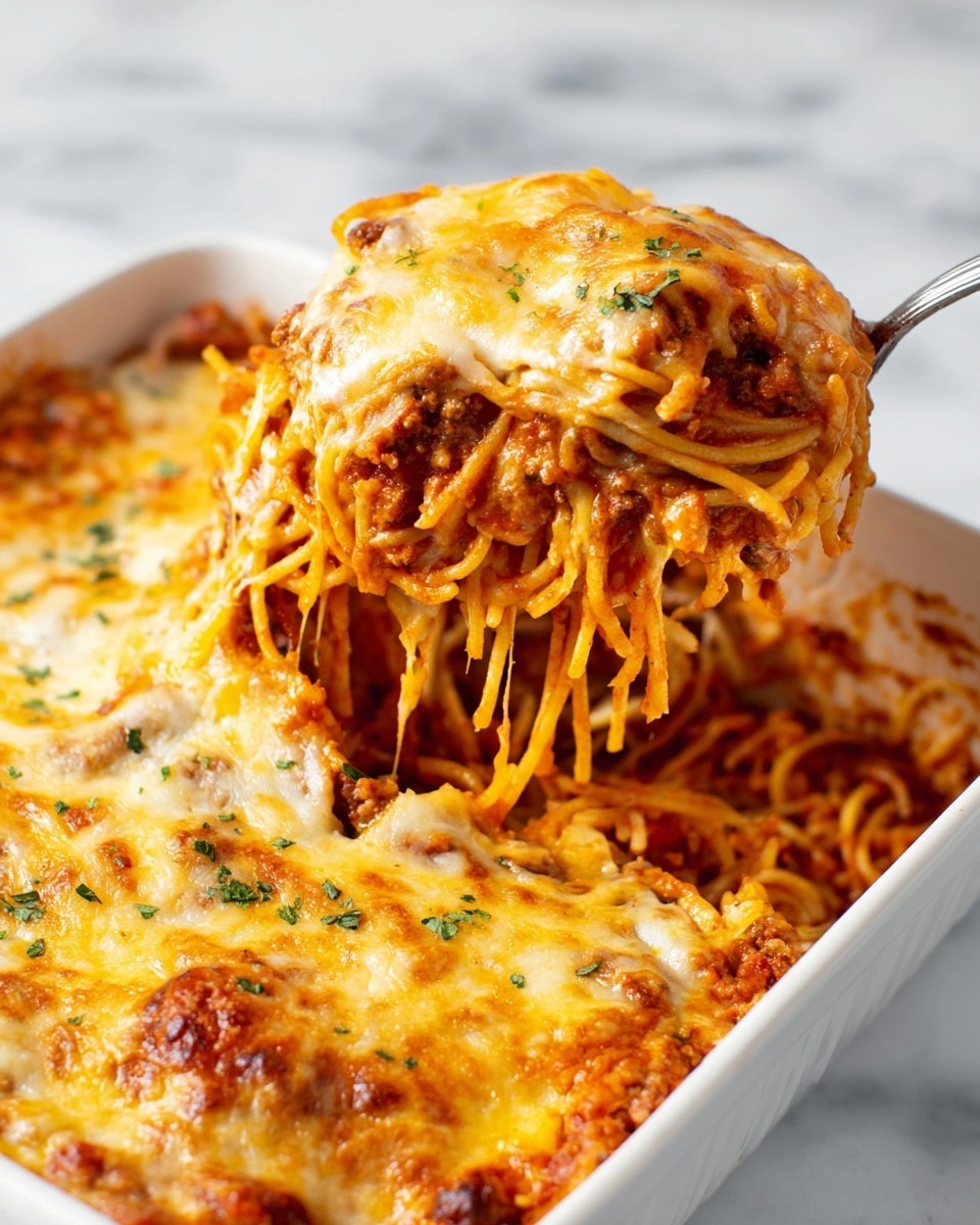 Easy Baked Spaghetti Recipe - Recipe Image