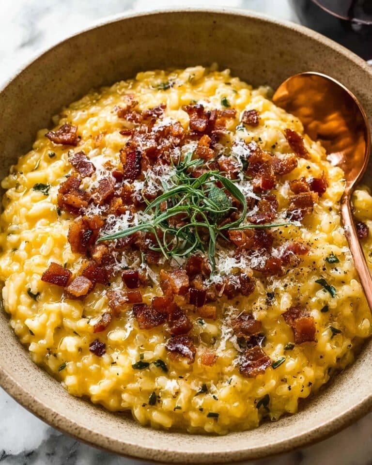 Pumpkin Bacon Parmesan Risotto Recipe