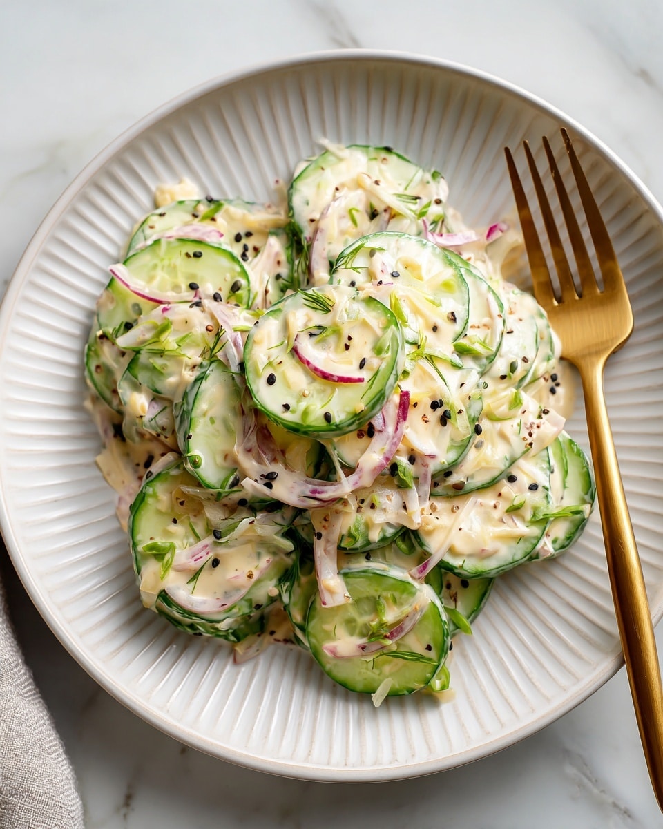 Jalapeno Popper Cucumber Salad Recipe - Recipe Image