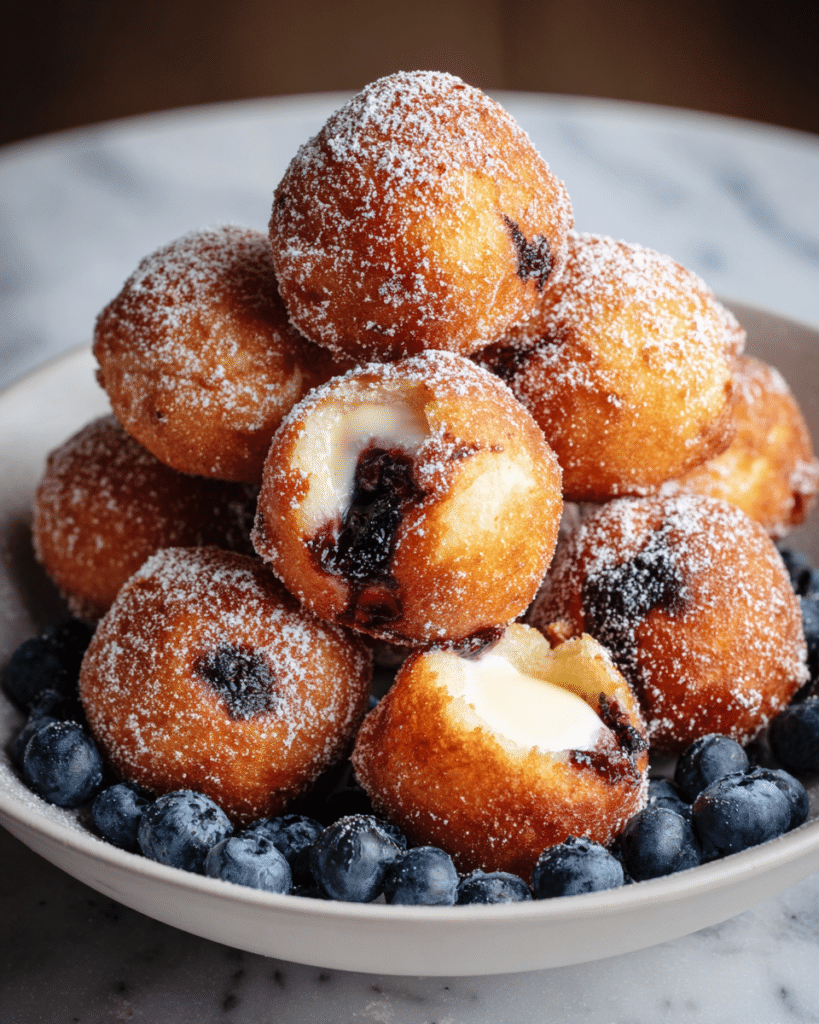 Air Fryer Blueberry Cottage Cheese Donut Holes Recipe