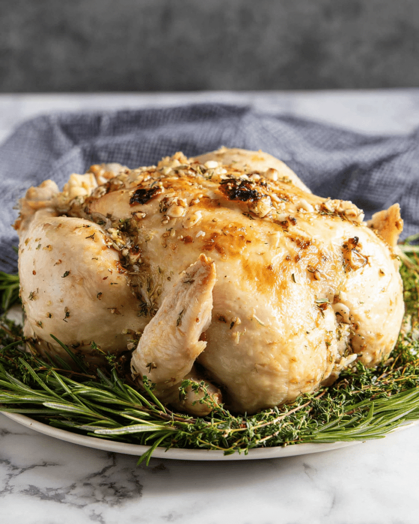 Instant Pot Whole Chicken with Herb Butter Recipe