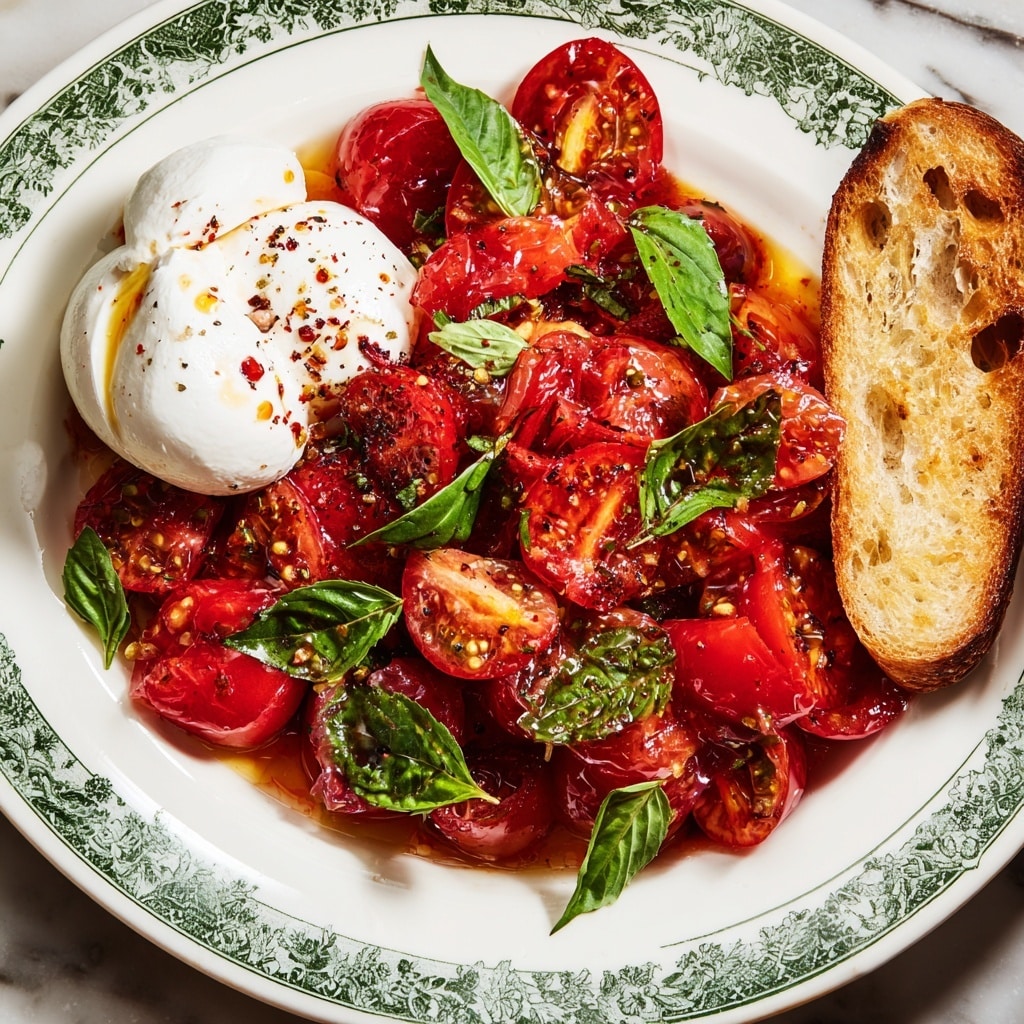 Slow-Cooked Vine Tomatoes with Garlic Recipe