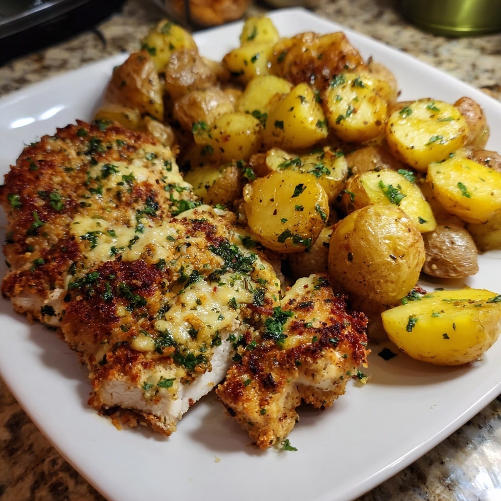 Lemon Balsamic Chicken and Potatoes Made Easy! Recipe - Recipe Image