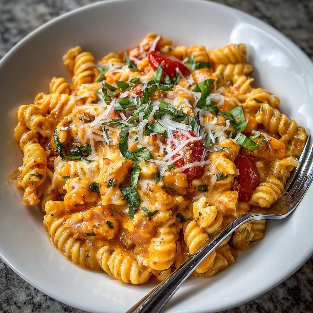Creamy Roasted Red Pepper Pasta Recipe