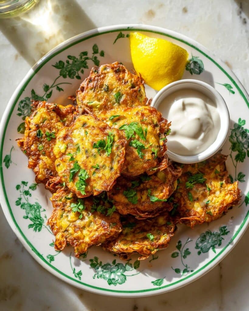 Chickpea Zucchini Fritters (Easy Mediterranean Recipe) Recipe