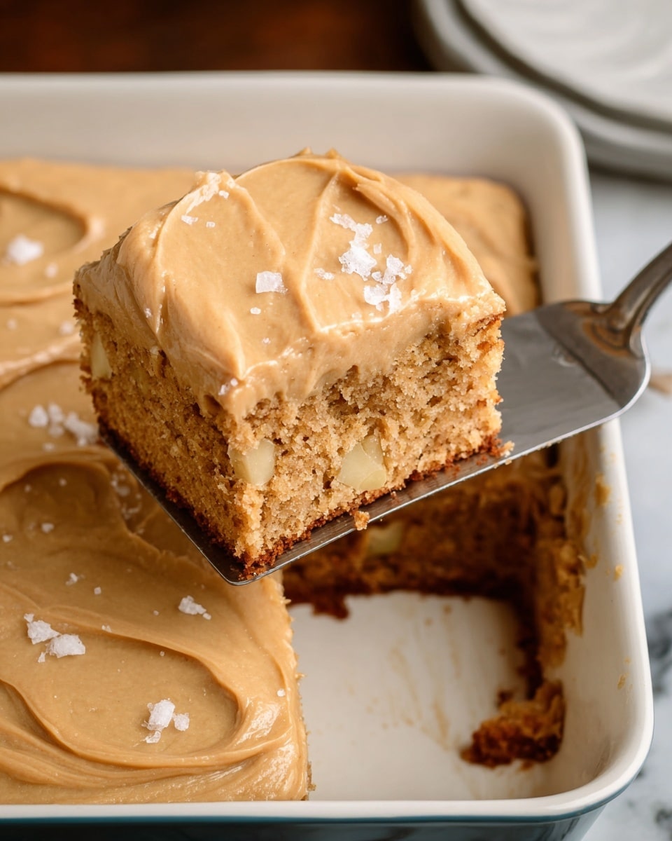 Caramel Apple Sheet Cake Recipe - Recipe Image
