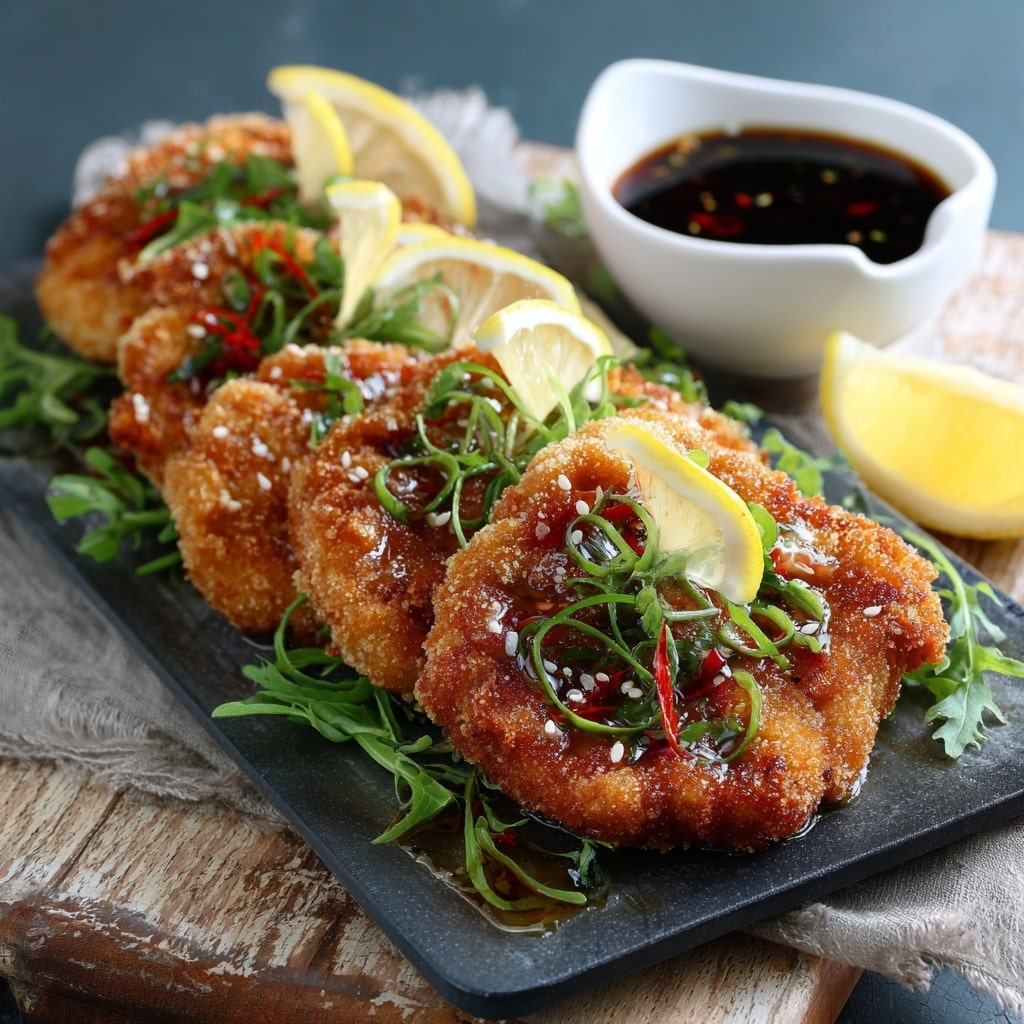 Crispy and Sweet-Spicy Hot Honey Chicken Cutlets Recipe - Recipe Image