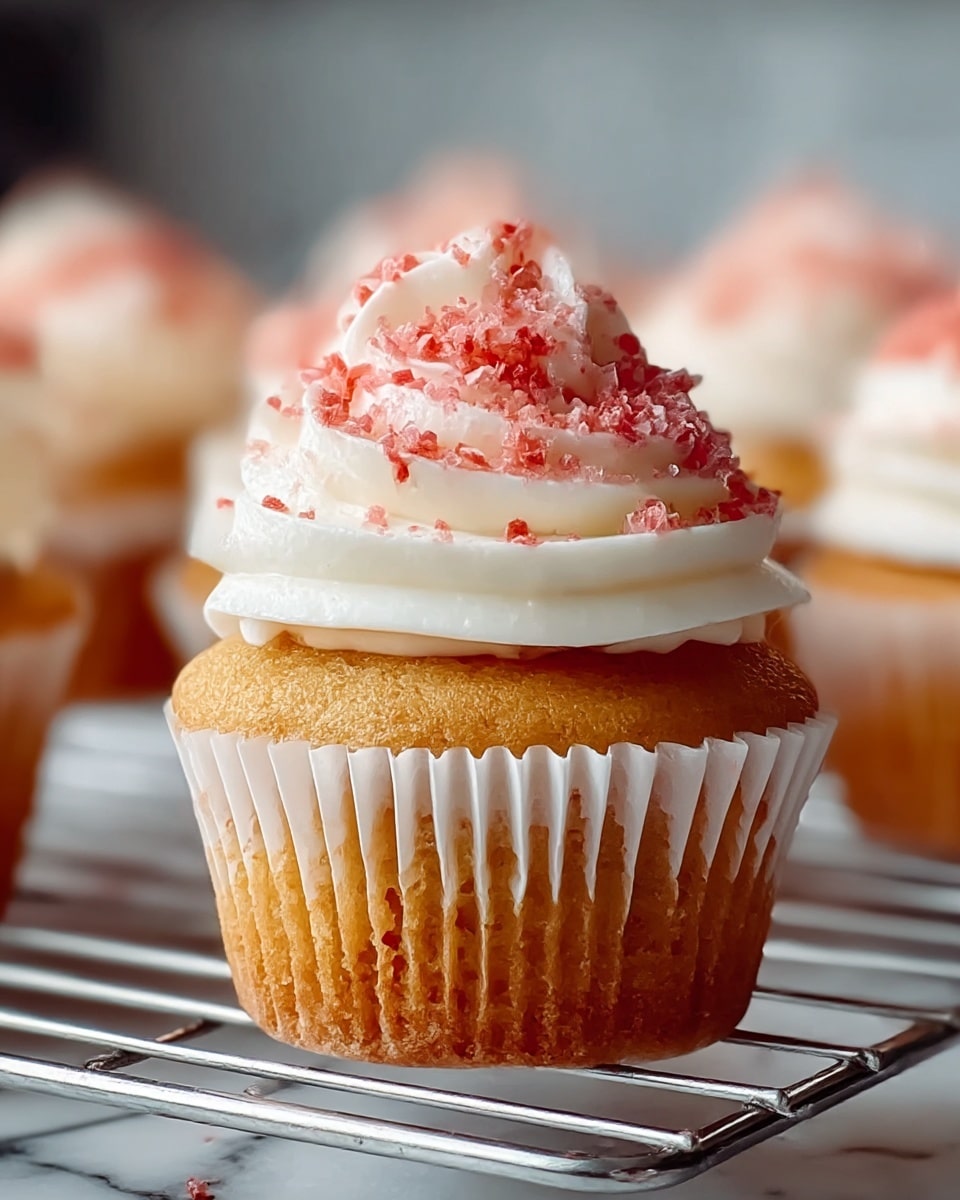 Irresistible Strawberry Crunch Cupcakes to Brighten Your Day Recipe - Recipe Image