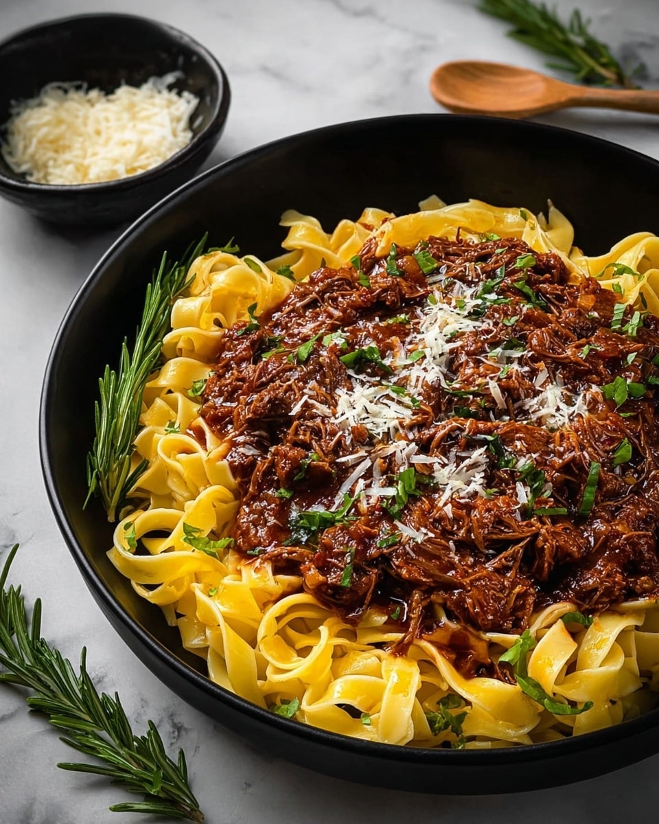 Short Rib Ragu with Pasta and Fresh Herbs Recipe - Recipe Image