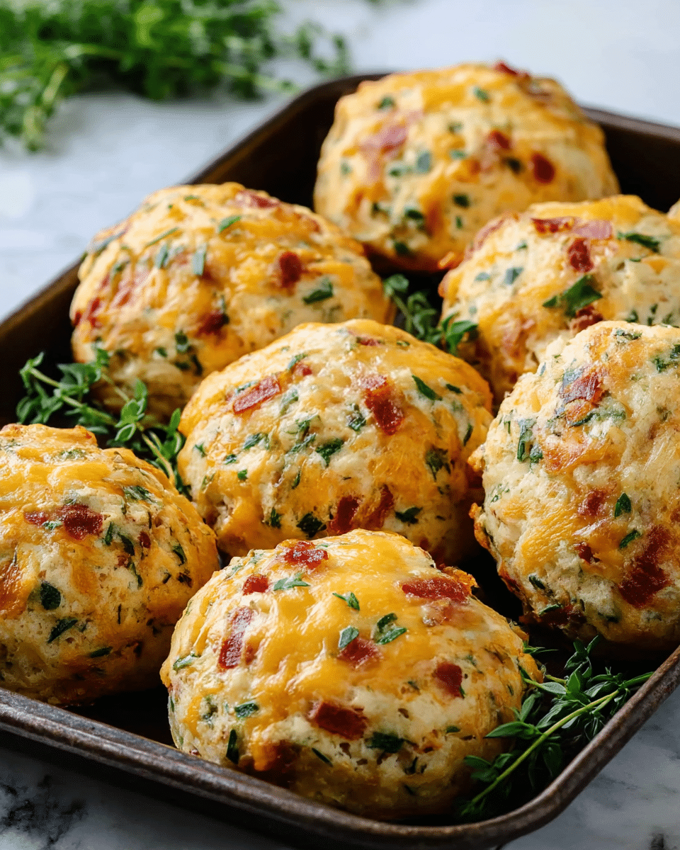 Breakfast Protein Biscuits with Spinach, Ham, and Cheddar Recipe - Recipe Image