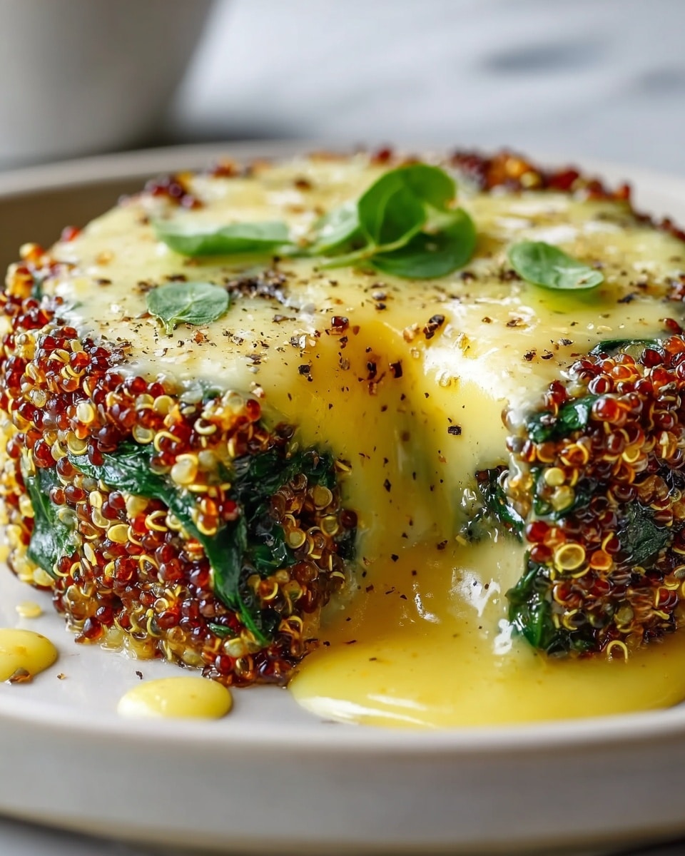 Healthy Quinoa Lentil Spinach Bake Recipe - Recipe Image