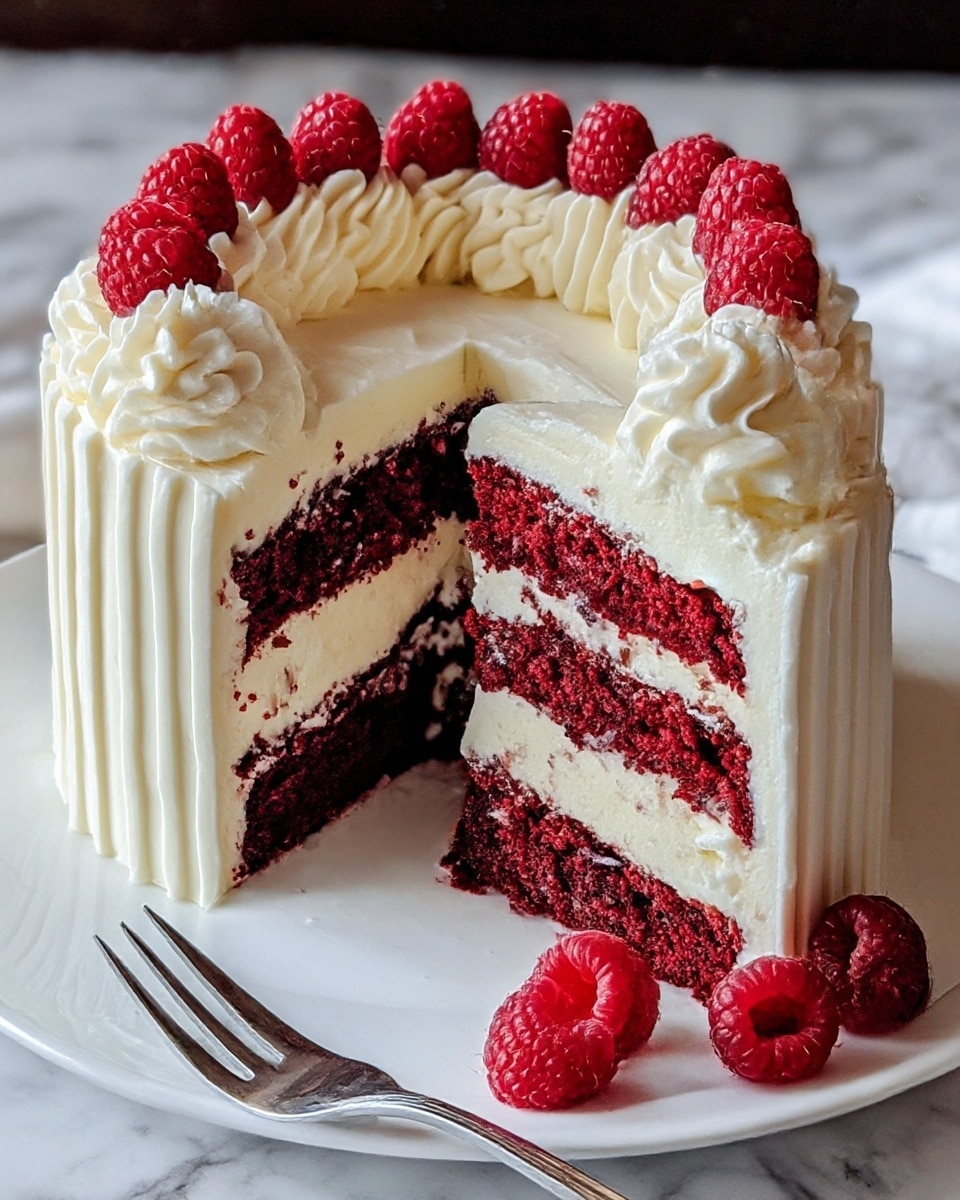 White Chocolate Raspberry Dream Cake Recipe