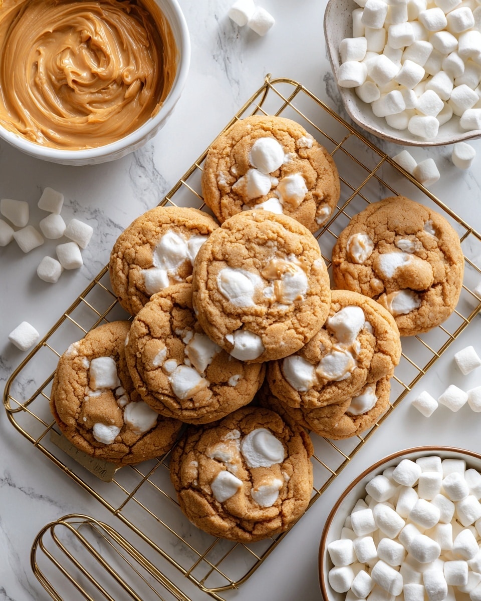 Gluten-Free Peanut Butter Marshmallow Cookies Recipe - Recipe Image
