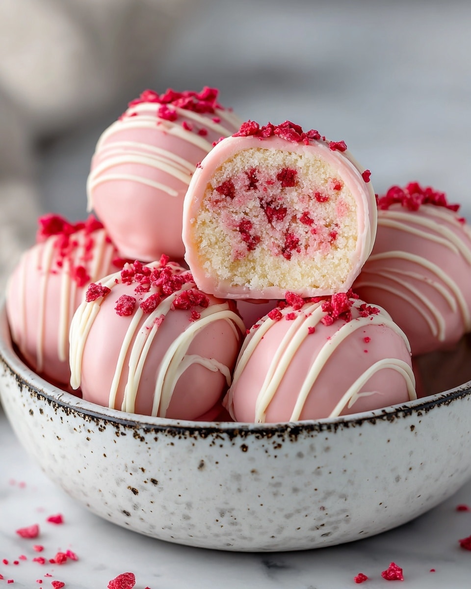 Strawberry Shortcake Truffles Recipe - Recipe Image