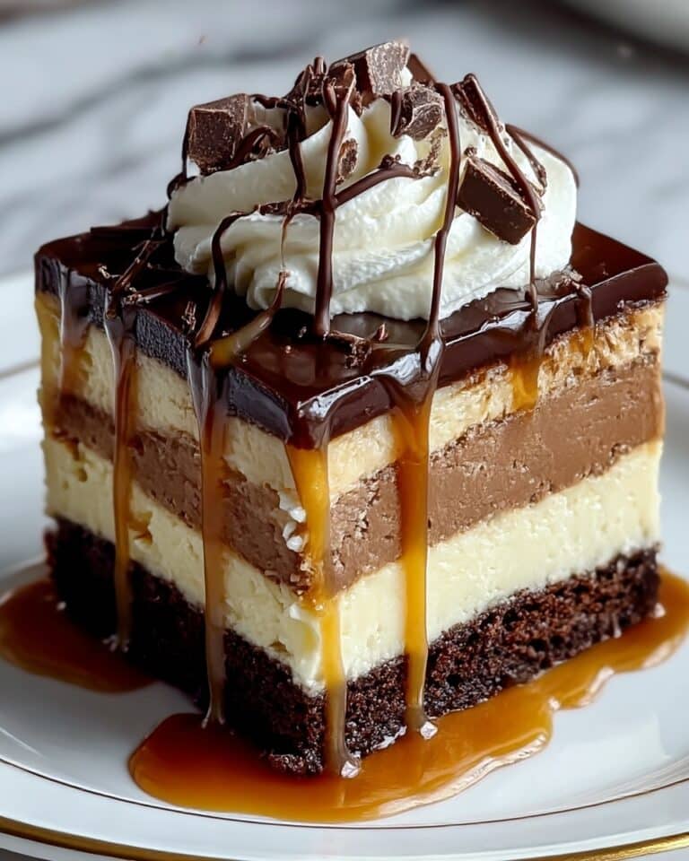 Irresistible Caramel Brownie Cheesecake You’ll Crave Forever Recipe