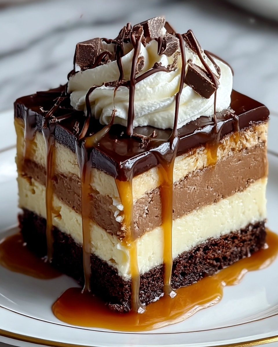 Irresistible Caramel Brownie Cheesecake You’ll Crave Forever Recipe