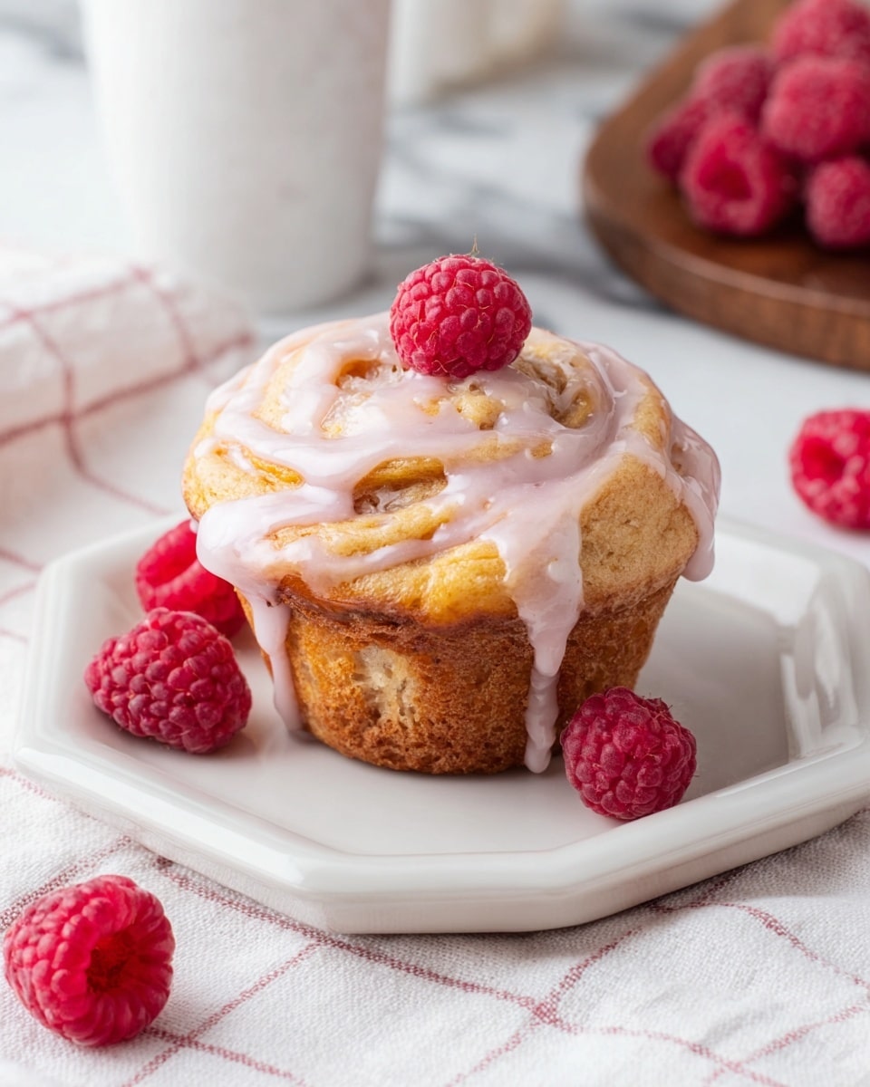 Easy Raspberry Cream Cheese Cruffins with Crescent Rolls Recipe - Recipe Image
