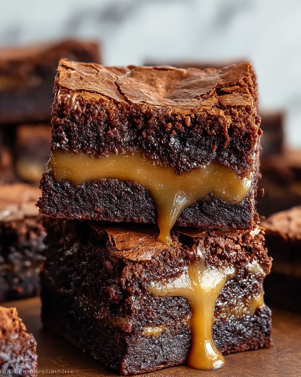 Chewy Biscoff Brownies - Easy Delicious Dessert Recipe - Recipe Image