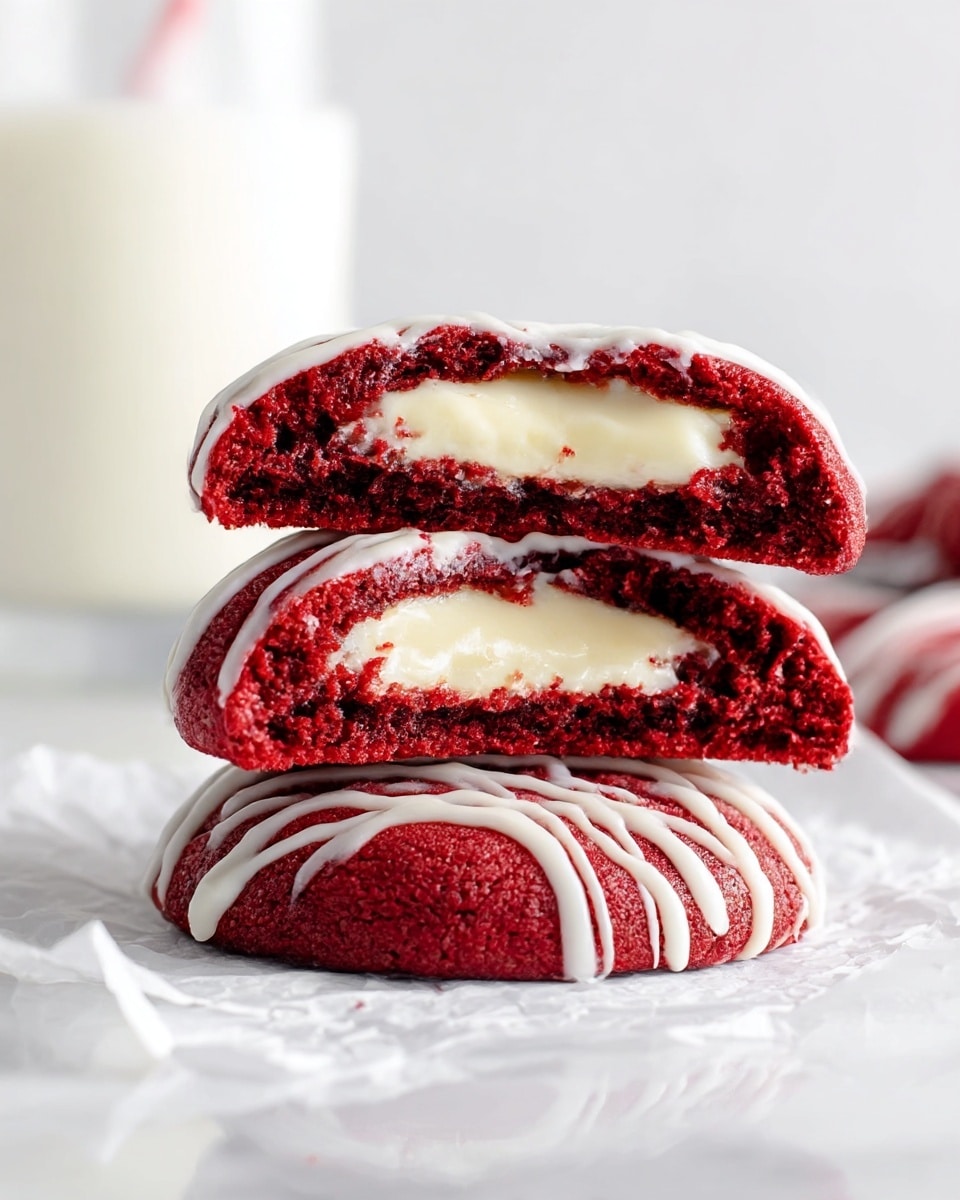 Red Velvet Cheesecake Cookies Recipe - Recipe Image