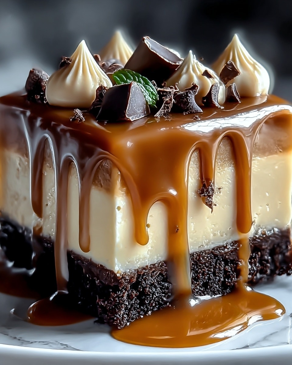 Irresistibly Rich Milky Way Caramel Cheesecake Brownies Recipe
