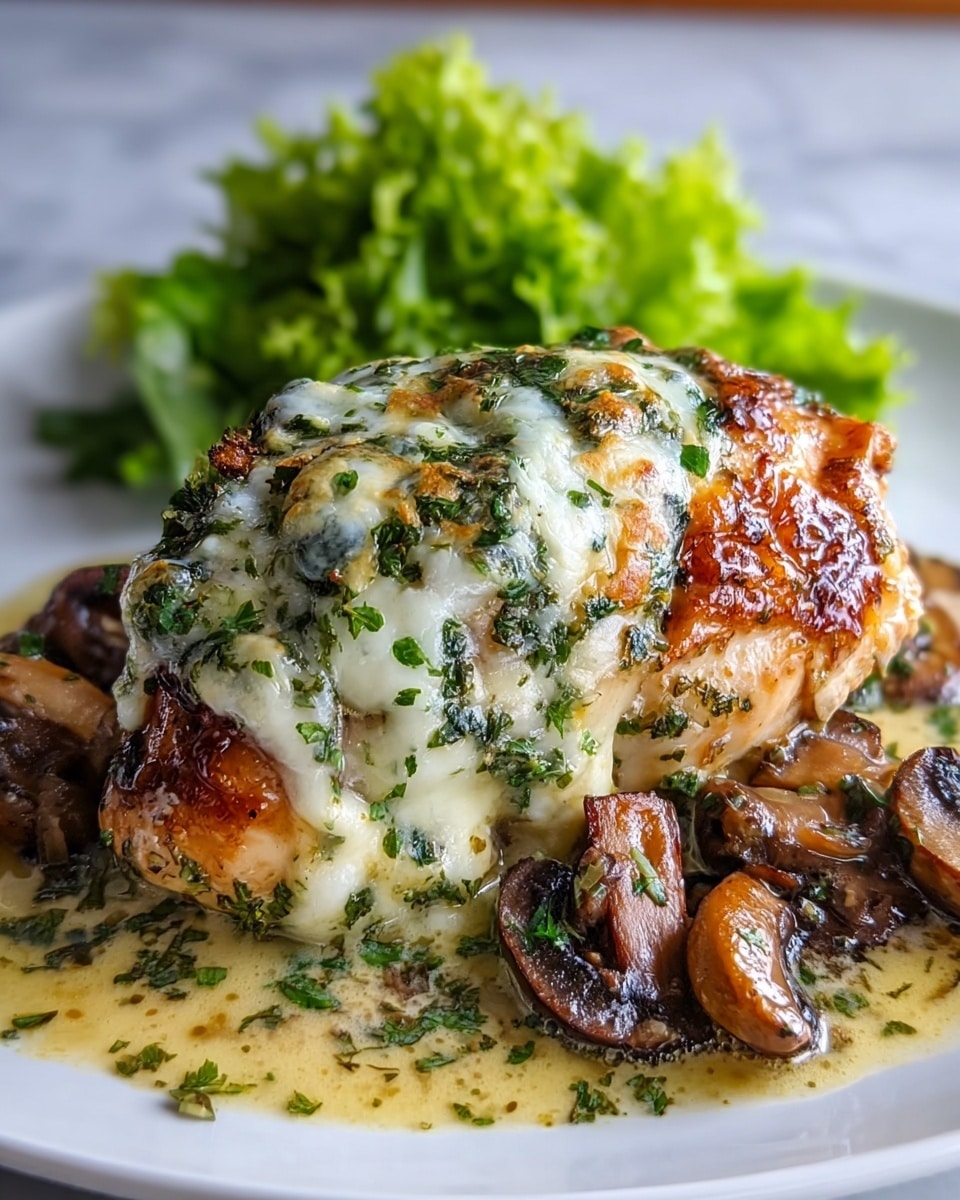 Cheesy Garlic Butter Mushroom Stuffed Chicken: A Juicy Delight Recipe