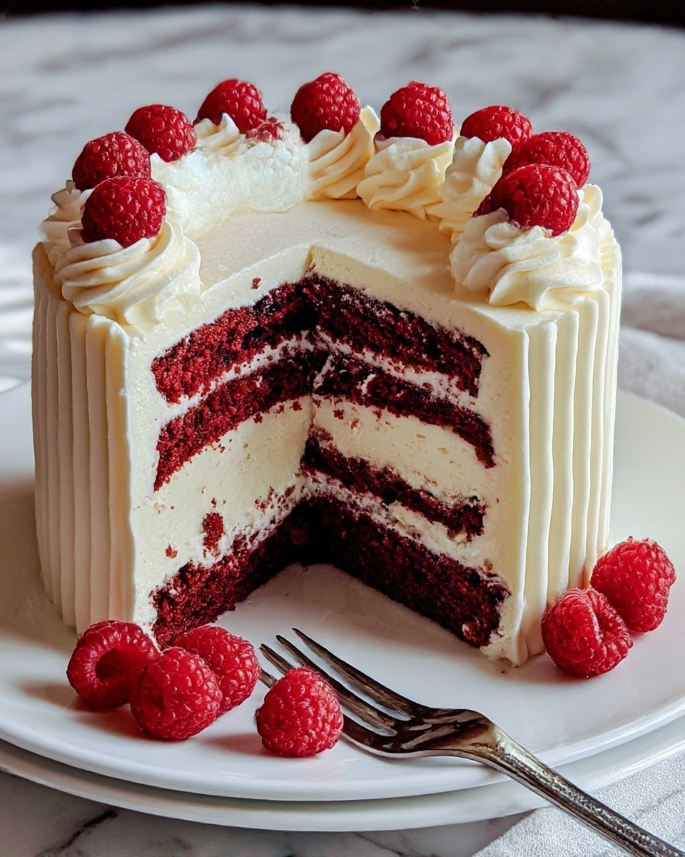White Chocolate Raspberry Dream Cake Recipe - Recipe Image