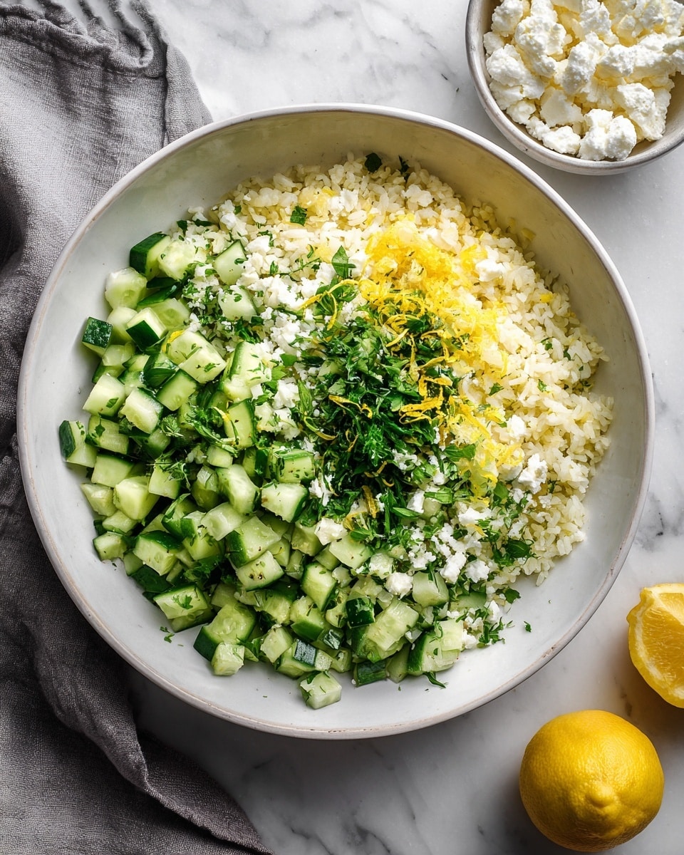 Spring Pea Feta Couscous Salad with Basil Vinaigrette Recipe - Recipe Image