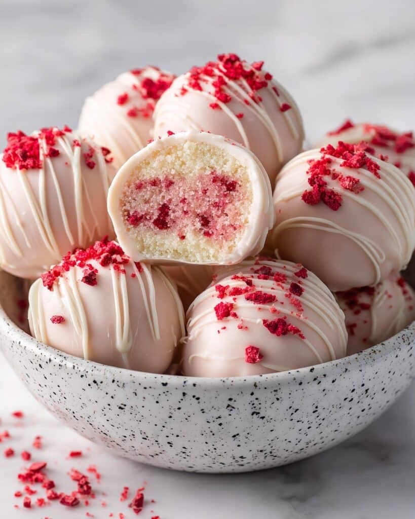 Strawberry Shortcake Truffles Recipe