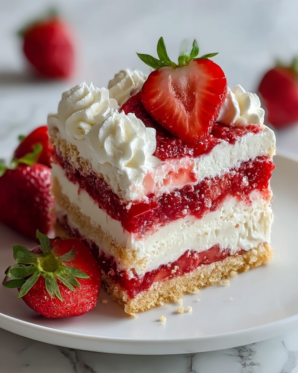 Strawberry Earthquake Cake Recipe - Recipe Image